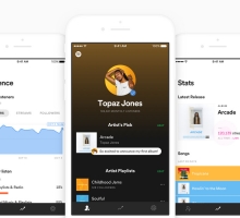 Spotify for Artists Screens